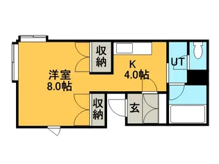 ウエストポート614【301号室】の間取り