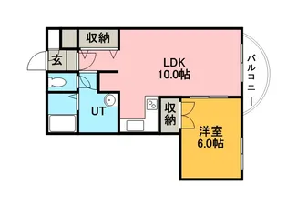 恒志堂手稲ビルⅠ【A402号室】の間取り