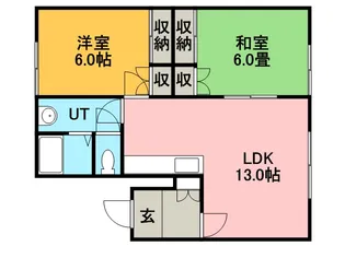 鈴真ハイツA棟【302号室】の間取り