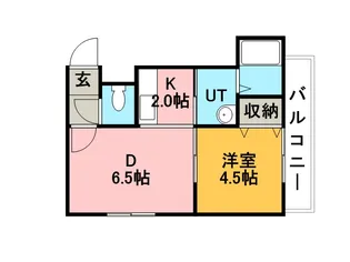 フルハート【402号室】の間取り