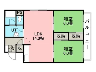 ARIES【205号室】の間取り