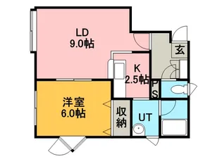 メゾン前田【1階】の間取り
