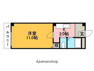 ベルファーレ前田【1階】の間取り