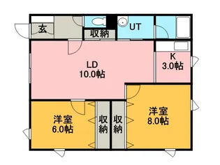 プラザ420A【102号室】の間取り