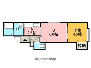 サンライズ富丘1・7【2階】の間取り
