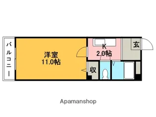 ベラクレエ手稲前田【4階】の間取り