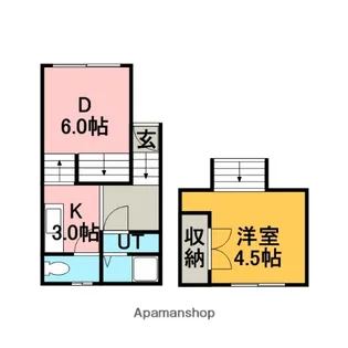 北海道札幌市手稲区手稲本町二条5丁目【アパート】の間取り