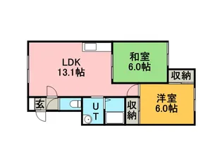 マンションむらかみ3【2階】の間取り