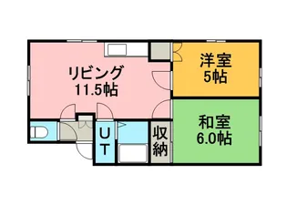 ウェルリー西宮の沢【101号室】の間取り
