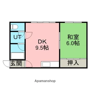 北海道石狩市花川南四条3丁目【アパート】の間取り