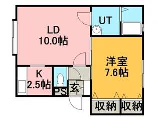 ツインズ・ショコラ【102号室】の間取り