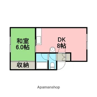 サンシャイン21A【1階】の間取り