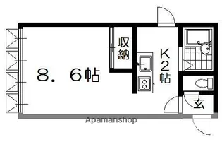 フラット・フォー【1階】の間取り
