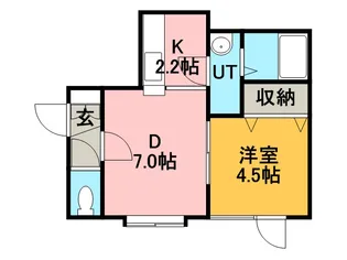 パルティールTM【205号室】の間取り