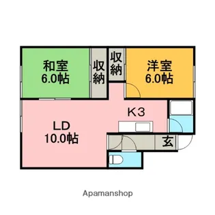 水谷マンション【2階】の間取り