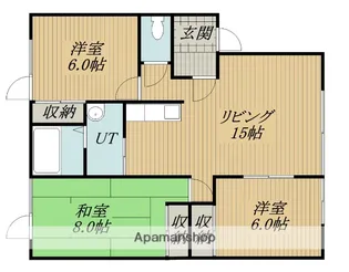 稲穂マンションA・B【2階】の間取り