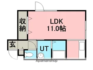 フロントアベニュー【1階】の間取り