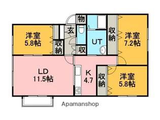 CARPIO【1階】の間取り