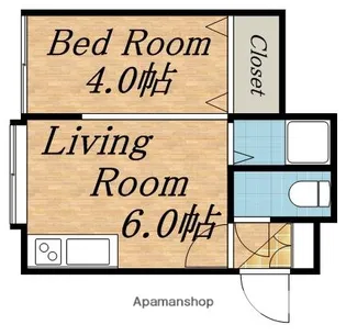 キャンパスサイド101【2階】の間取り