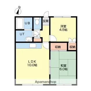 富丘マンション【2階】の間取り