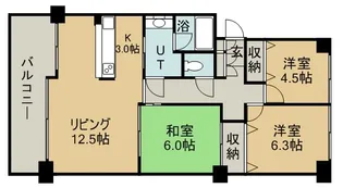 ガーデンハウス手稲ステーションスクエア【5階】の間取り