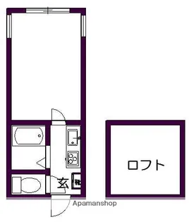 アップルハウス手稲前田【203号室】の間取り