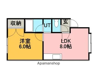 クリスタルパーク【2階】の間取り