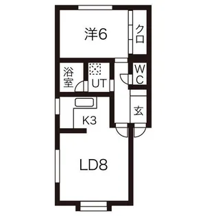 前田5条ハイム【2階】の間取り