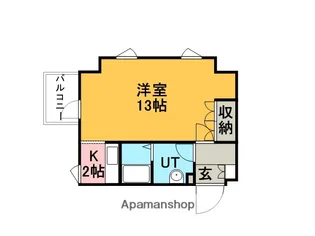 フューデイズコンドミニアム銭函【6階】の間取り