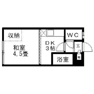 グリーンチャイム【C号室】の間取り