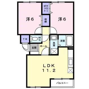 グレイスヴィラ【1階】の間取り