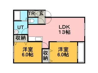 グランボヌールII【2階】の間取り