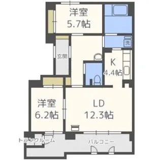 スターヒル富丘【1階】の間取り