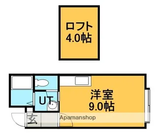 1Rの間取り画像