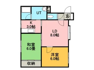 大晃ハウスⅡ【0101号室】の間取り