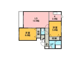 ピア・ホープ稲積公園【00303号室】の間取り
