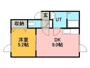 リ・バーク前田【1階】の間取り