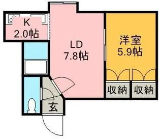 シャトレ本町【00205号室】の間取り