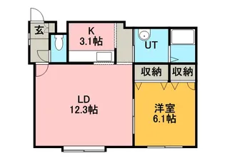 サン・マルセラン【205号室】の間取り