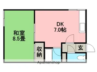 オリンピアⅠ【2階】の間取り