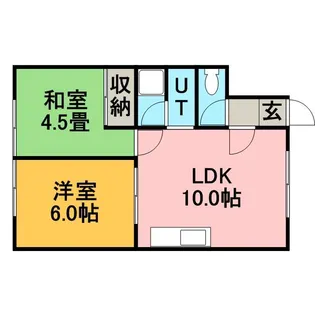 コーポかんの【2階】の間取り