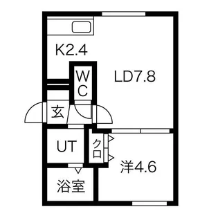 リヴェール手稲【203号室】の間取り