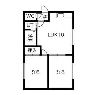 グレースハイム富丘【207号室】の間取り