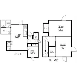 テラスクレール【1階】の間取り