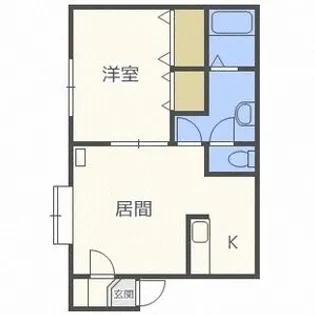 1LDKの間取り画像