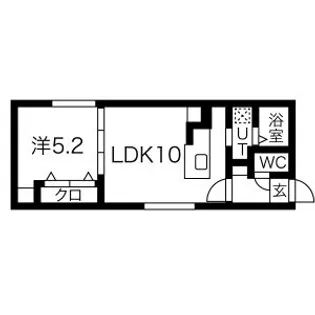 AXISーFA手稲【4階】の間取り