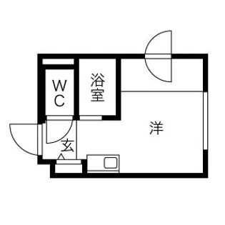 グレースコート【201号室】の間取り