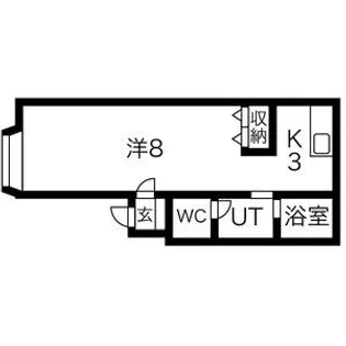 フレンド曙【105号室】の間取り