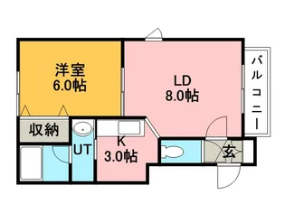 リブレア前田壱番館【202号室】の間取り