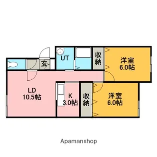 ウエスティン前田【202号室】の間取り